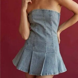 Pitaya denim mini dress! never been worn + new still with tags!!